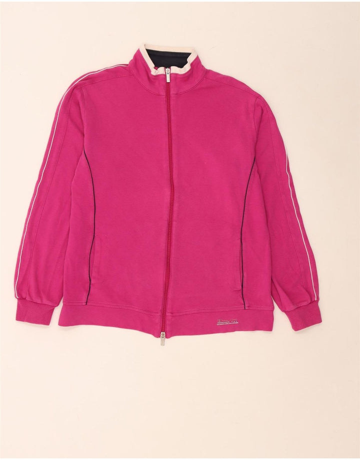 CHAMPION Damen-Trainingsanzug-Top-Jacke, UK 16, Größe L, Rosa, Baumwolle