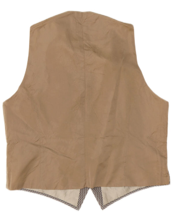 Vintage Herren Weste groß grau geometrisch