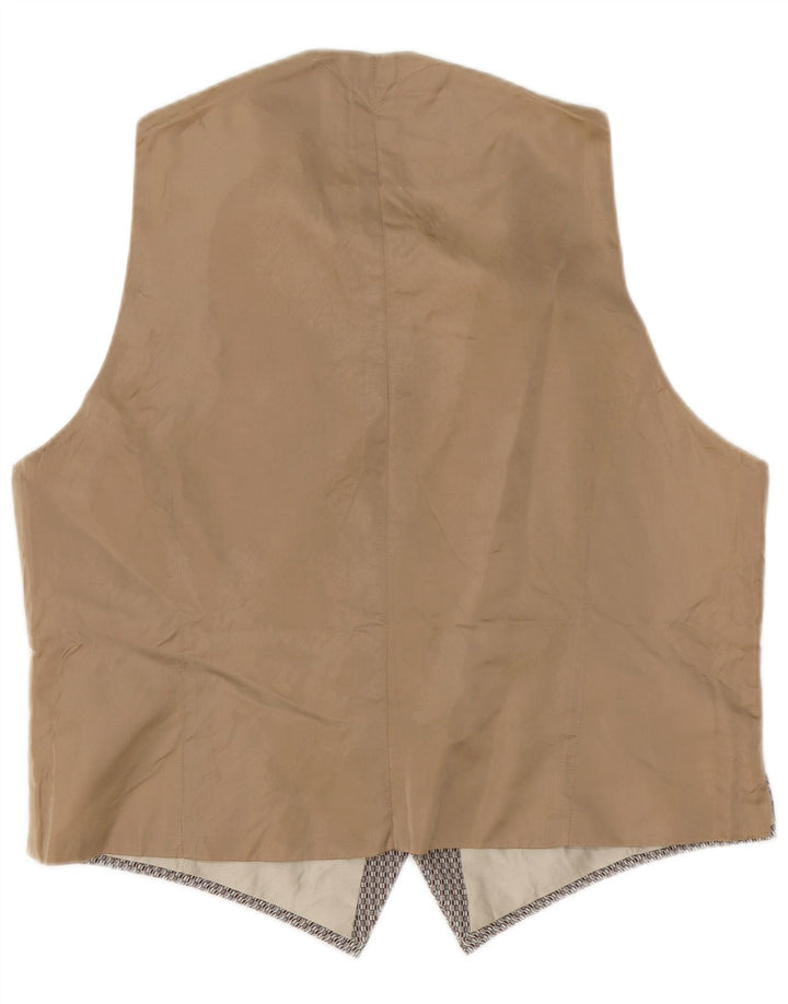 Vintage Herren Weste groß grau geometrisch