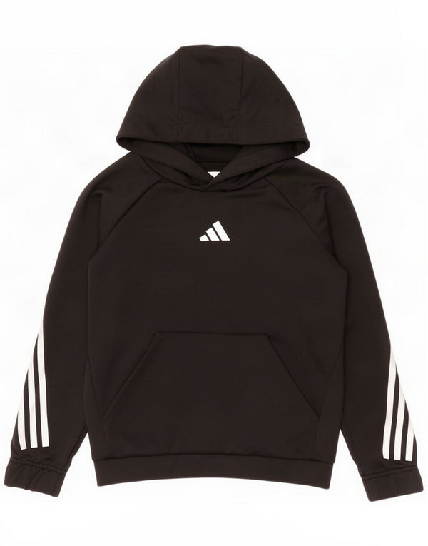 Adidas Aeroready Kapuzenpullover für Jungen, 9–10 Jahre, schwarzes Polyester