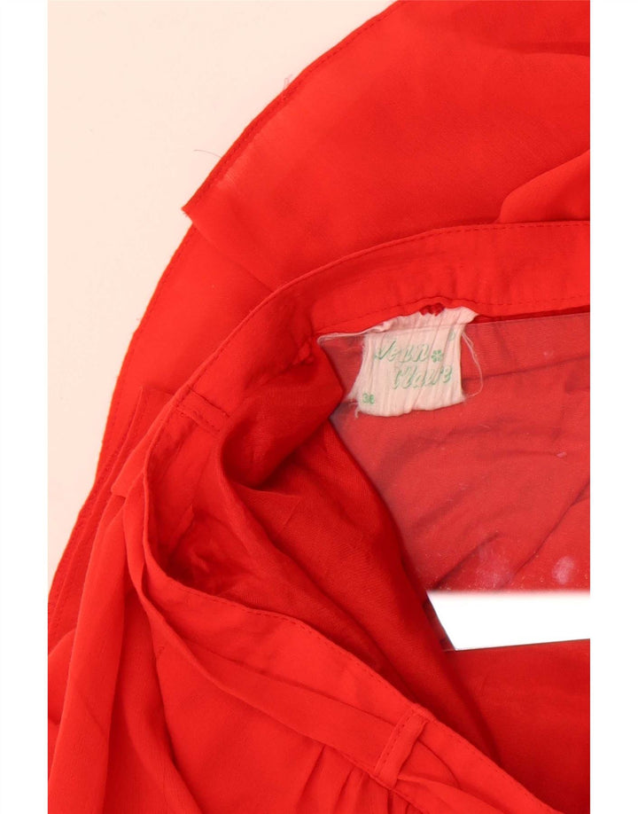 Jean Claude Damen Stufenrock EU 36 Small W26 Rot Polyester