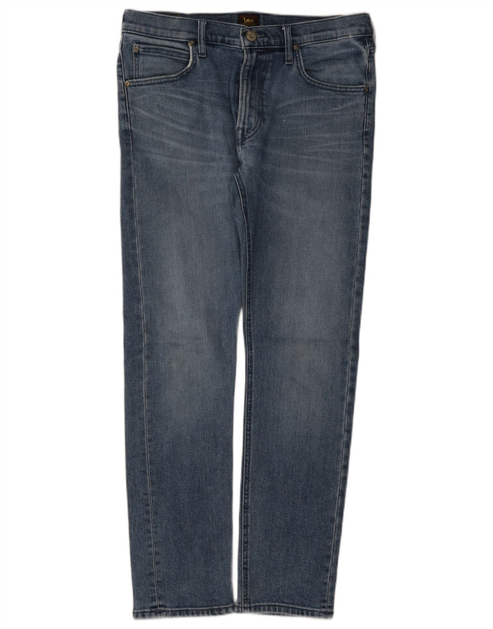 Lee Herren Luke Slim Jeans W32 L30 Blaue Baumwolle