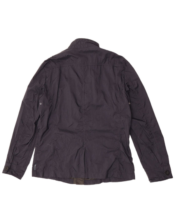 Armani Jeans Herren Utility Jacke UK 42 XL Marineblau Polyamid