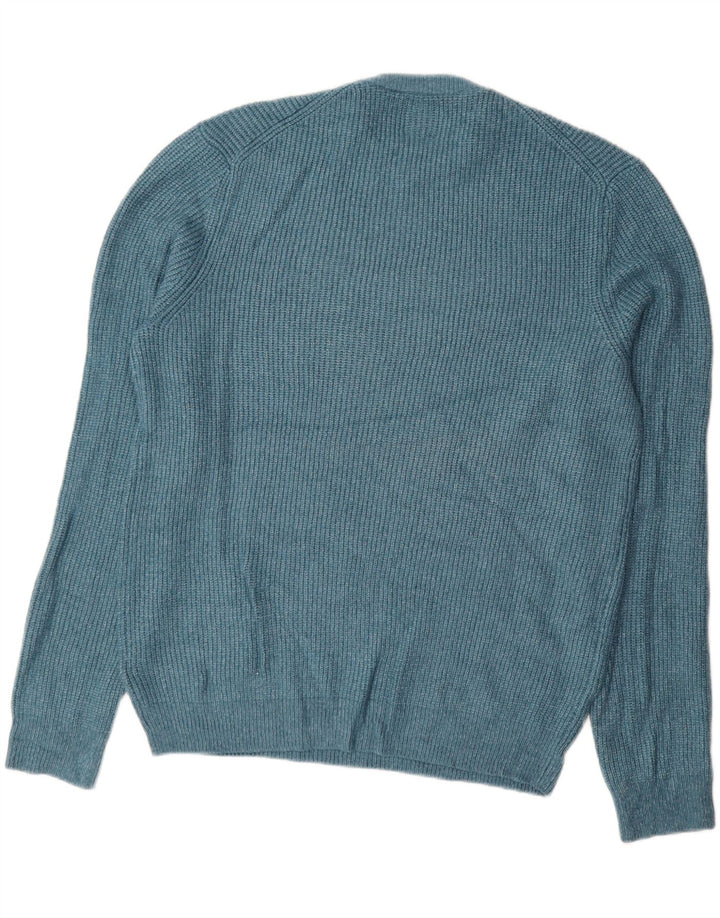 MARKS & SPENCER Herren-Pullover mit Rundhalsausschnitt, XL, Blau, Polyamid