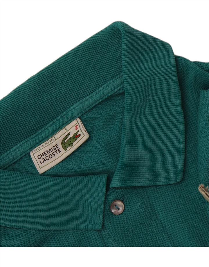 Lacoste Herren-Poloshirt, Größe 5, große grüne Baumwolle