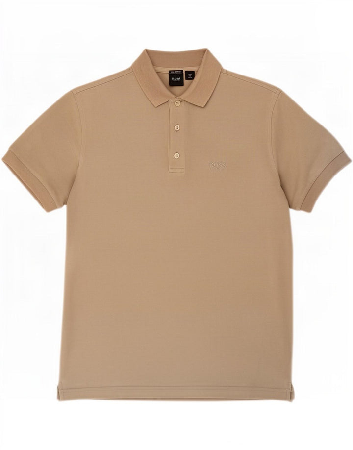 Hugo Boss Herren Poloshirt Small Beige Baumwolle