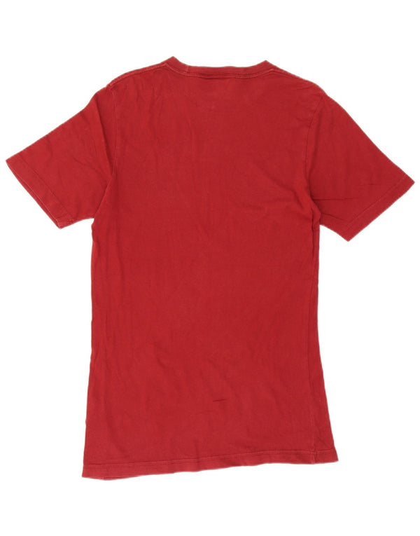 Adidas Herren T-Shirt Top XS Rot Baumwolle