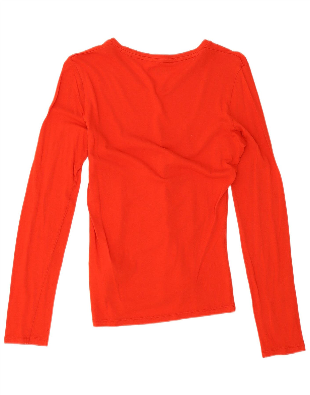 Guess Damen-Top mit Grafik, langärmlig, UK 10, Größe S, Rot, Baumwolle