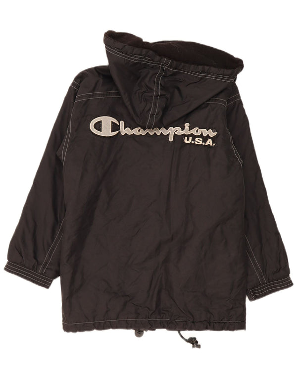 Champion Windjacke mit Kapuze für Jungen, 11–12 Jahre, Schwarz