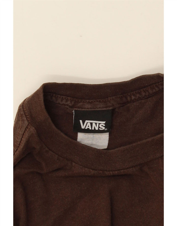 Vans Herren T-Shirt mit Grafik, Größe S, Braun