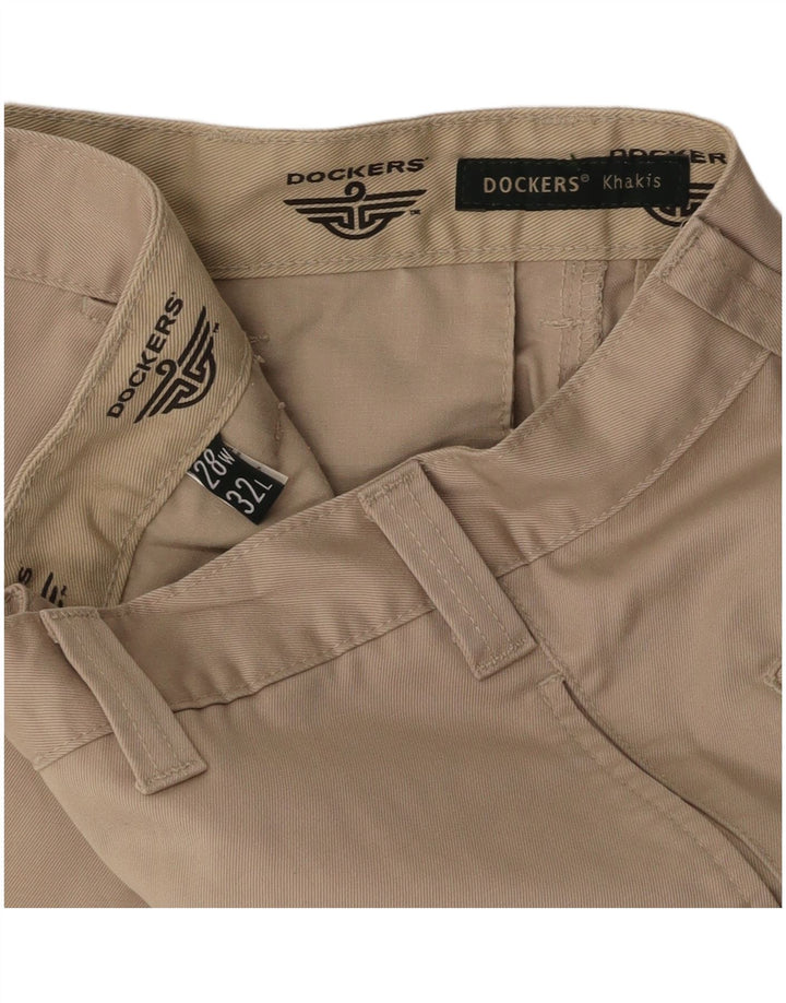 DOCKERS Herren Khakis Straight Chino Hose W28 L29 Beige