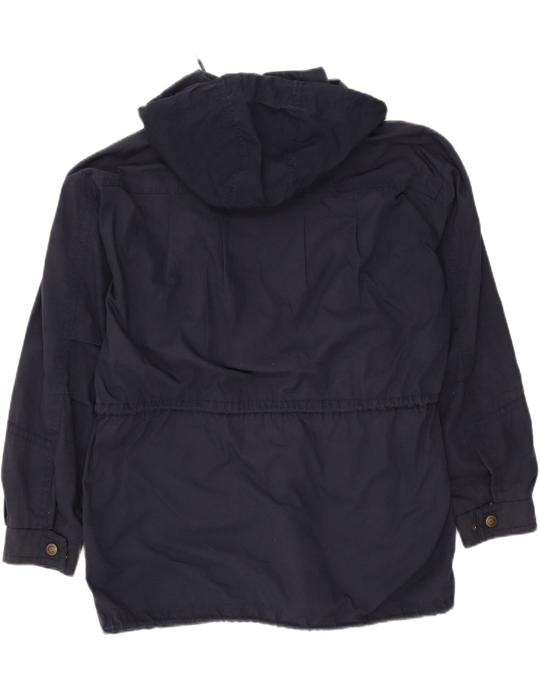 BRUGI Womens Oversized Hooded Parka Jacket IT 46 Large Navy Blue