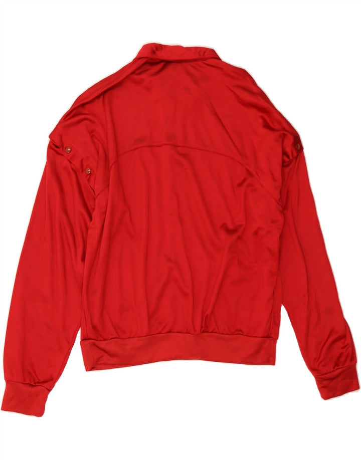 VINTAGE Mens Tracksuit Top Jacket IT 52 Large Red Polyamide Vintage Vintage and Second-Hand Vintage from Messina Hembry 