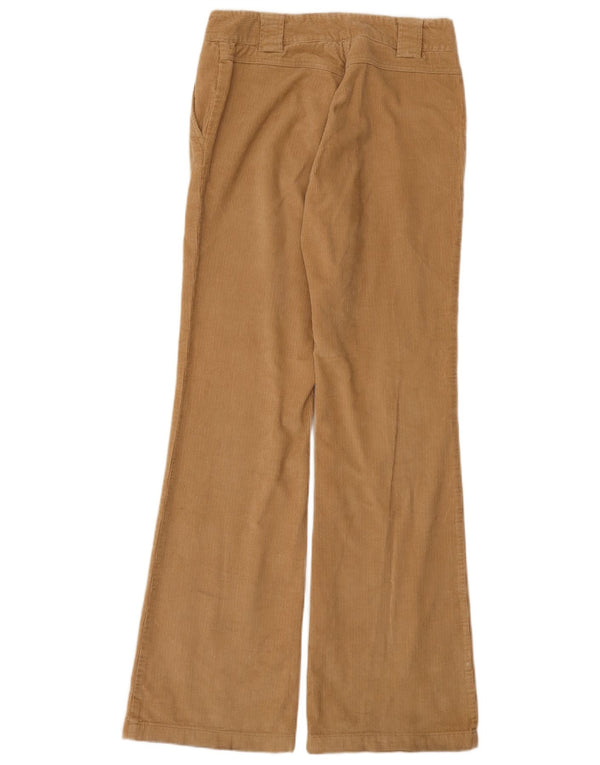 Max Mara Damen Weekend Flare Cordhose UK 8 Small W28 L33 Beige