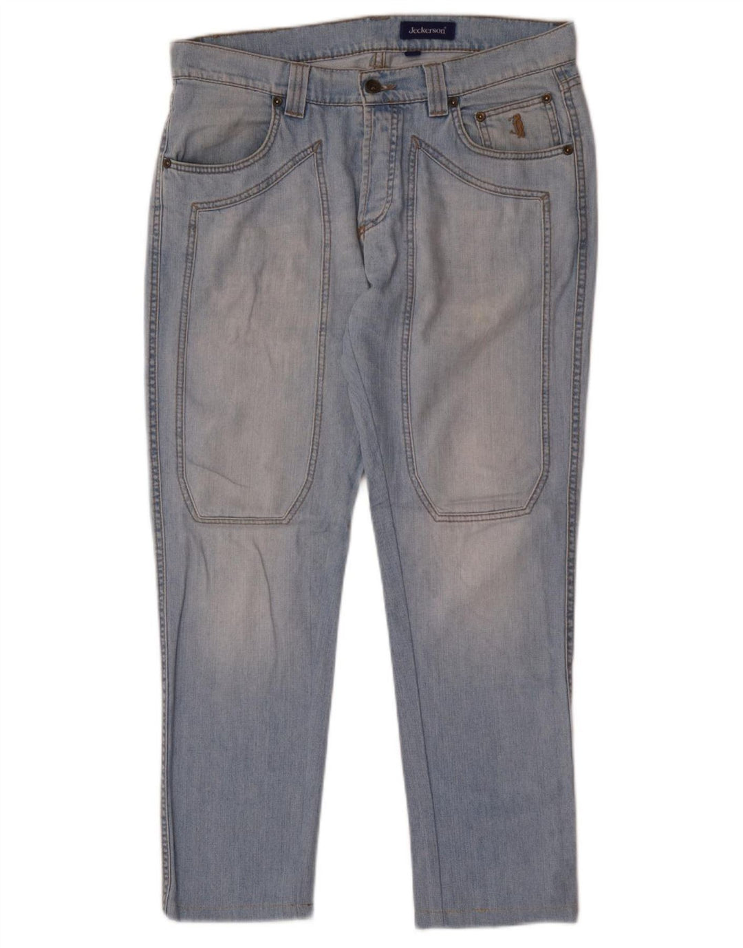 Jeckerson Herren Slim Jeans W33 L29 Blaue Baumwolle