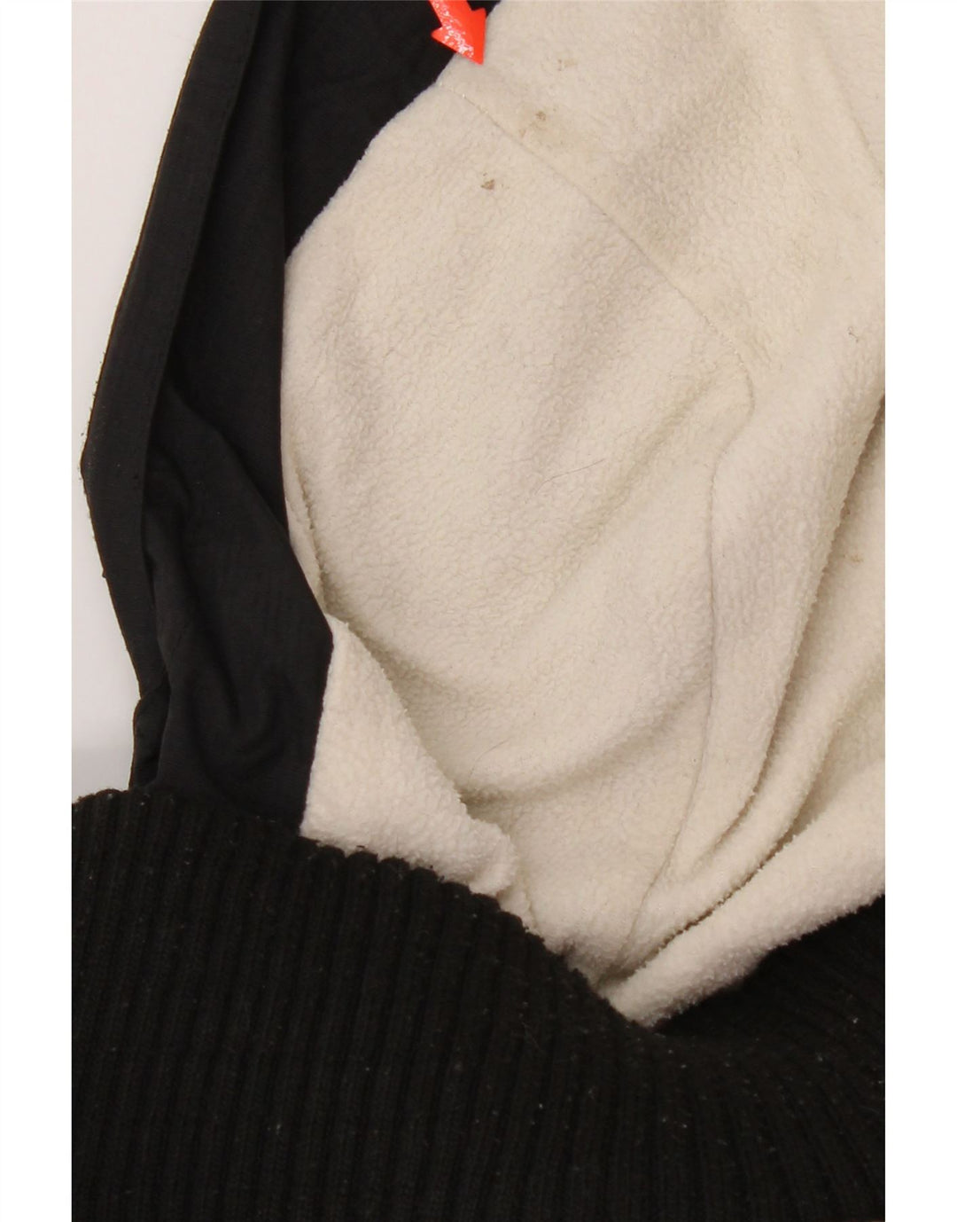 Superdry Damen-Windbreakerjacke mit Kapuze, UK 16, Größe L, schwarzes Nylon