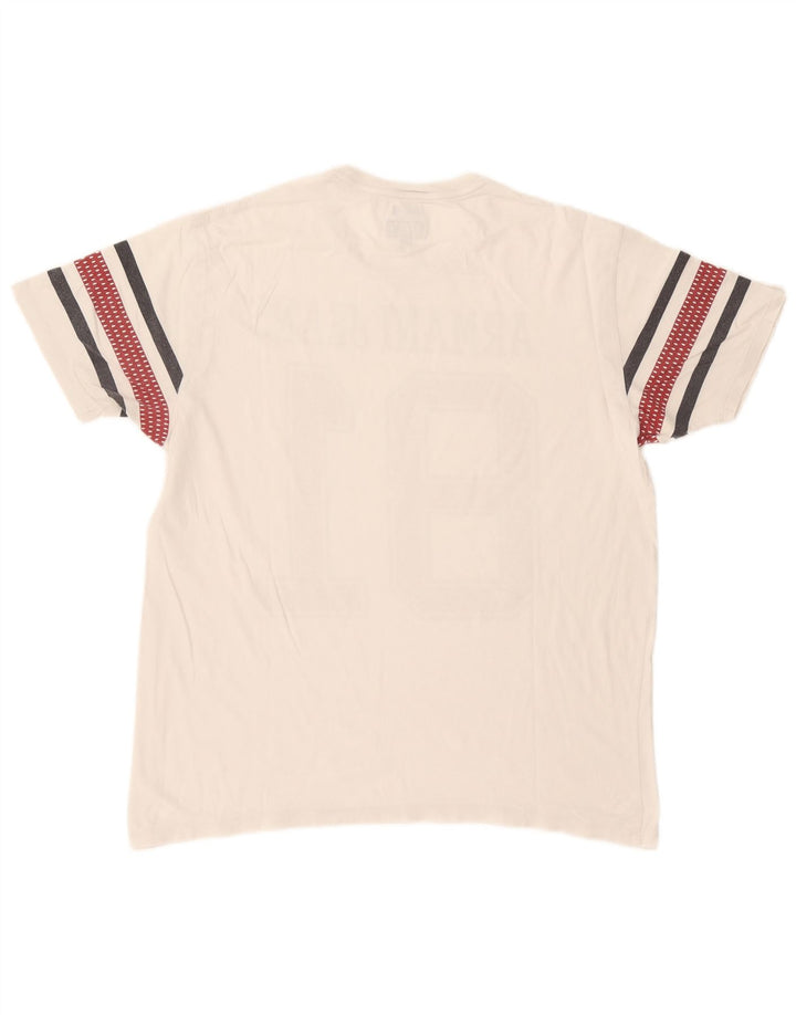 Armani Jeans Herren Regular Graphic T-Shirt Top XL Weiß