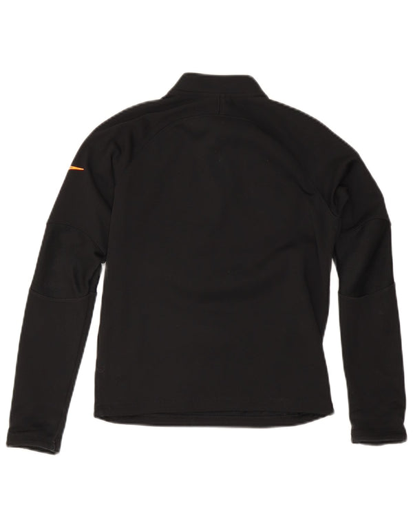 NIKE Jungen Therma-Fit Pullover-Trainingsoberteil mit Reißverschluss, 8–9 Jahre, Größe S, Schwarz