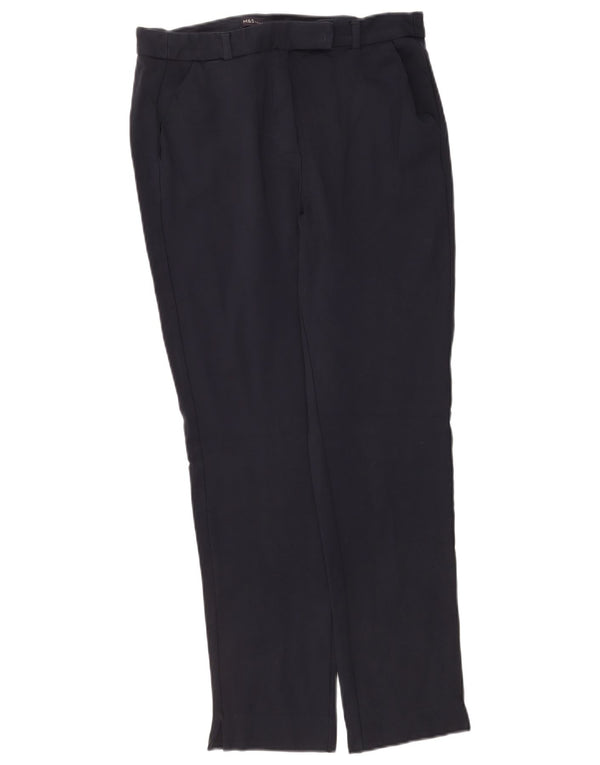 Marks & Spencer Damen Freizeithose UK 12 Medium W30 L28 Marineblau