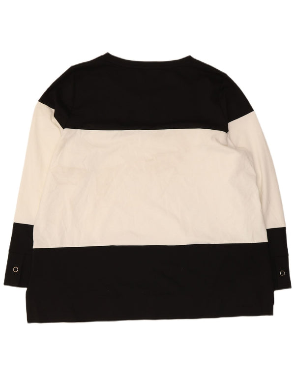 Marks & Spencer Damen Autograph Top Langarm UK 22 3XL Schwarz