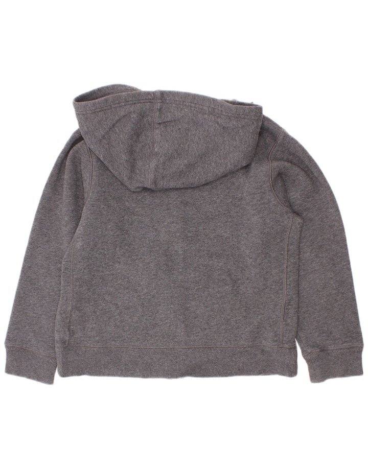 Nike Jungen-Kapuzenpullover mit grafischem Reißverschluss, 6–7 Jahre, Grau