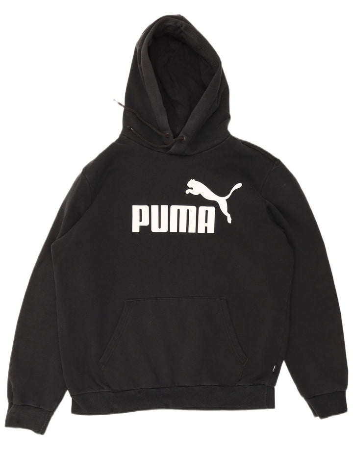 PUMA Herren Graphic Hoodie Pullover Mittelschwarze Baumwolle