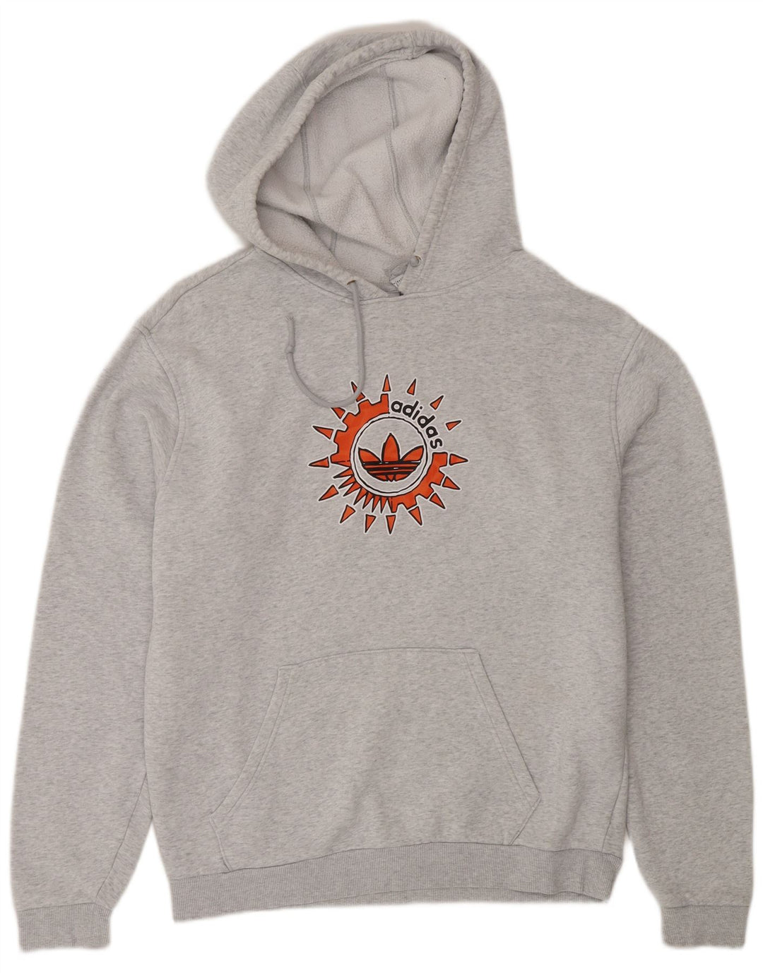 Adidas Herren Graphic Hoodie Pullover mittelgraue Baumwolle