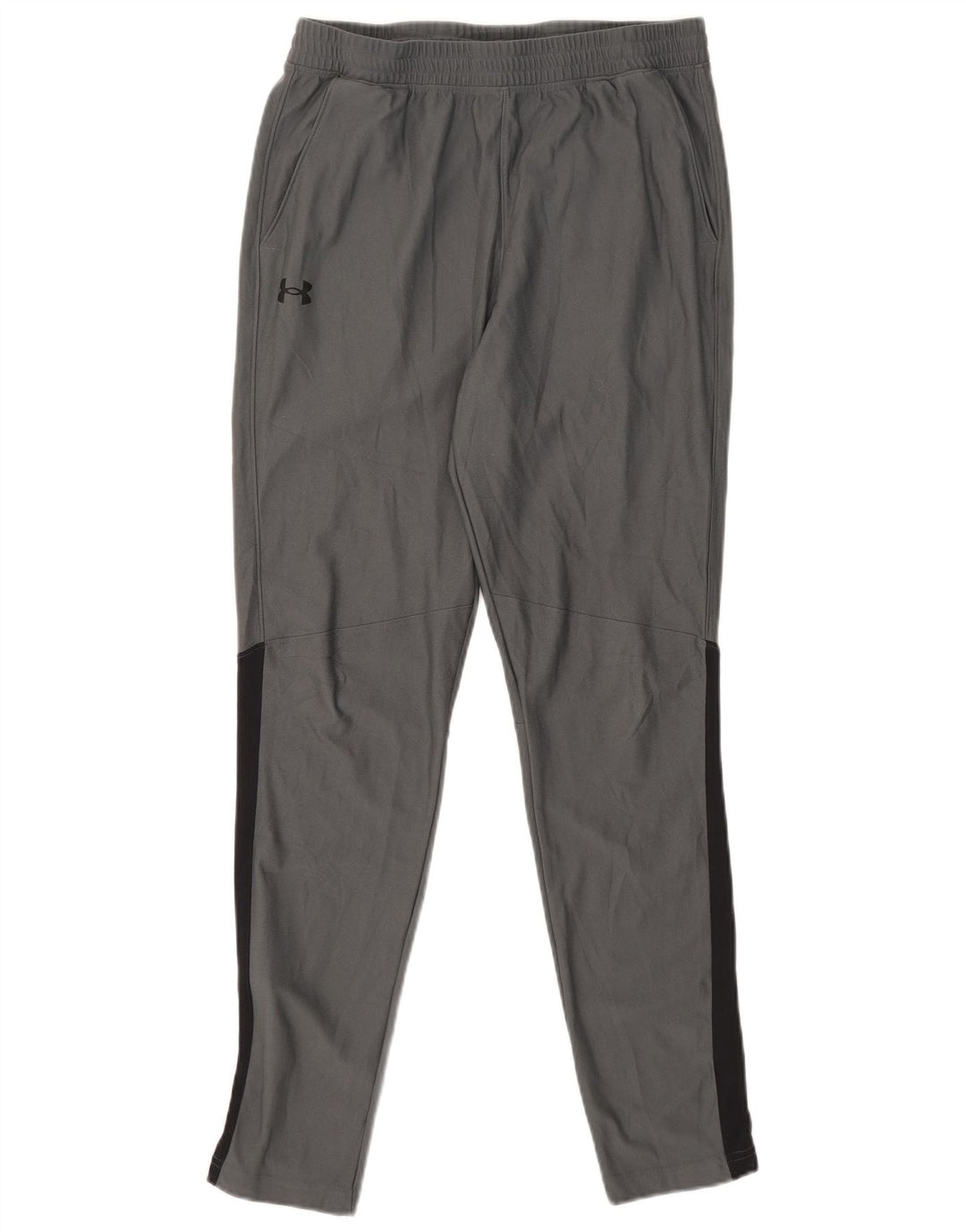 UNDER ARMOUR Taillierte Herren-Trainingshose, Größe L, Grau, Farbblock