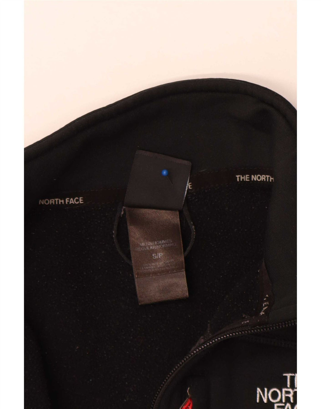 The North Face Herren-Sweatshirt mit Reißverschluss am Hals, Größe S, Schwarz, Polyester