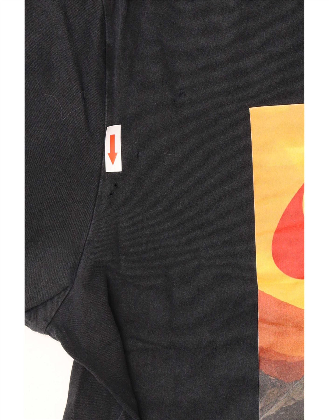 Nike Herren-T-Shirt mit Grafik, mittelgroß, schwarze Baumwolle