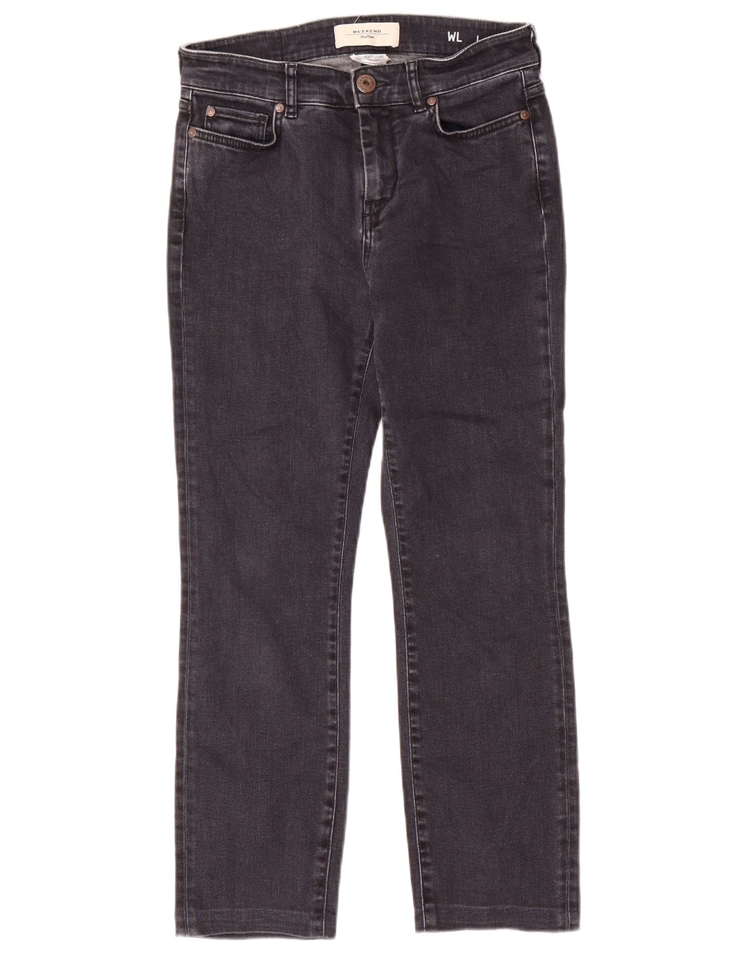 Max Mara Damen Weekend-Cropped-Jeans W28 L25 Grau
