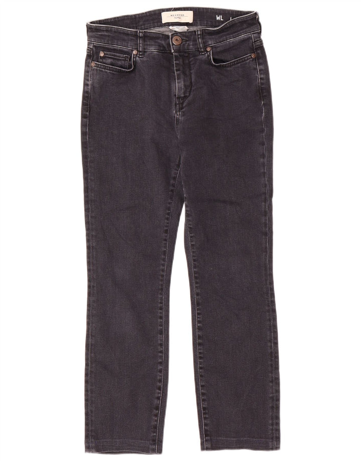 Max Mara Damen Weekend-Cropped-Jeans W28 L25 Grau