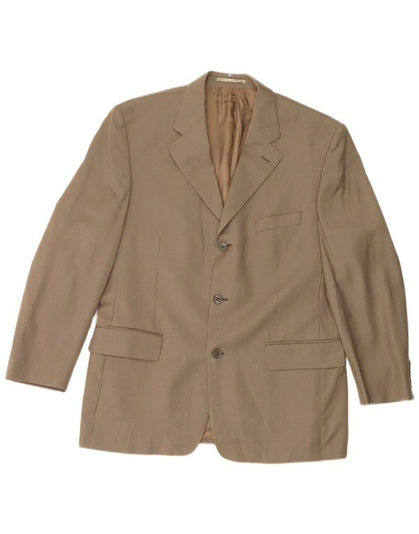 Pierre Cardin Herren 3-Knopf-Blazerjacke UK 40 Large Beige