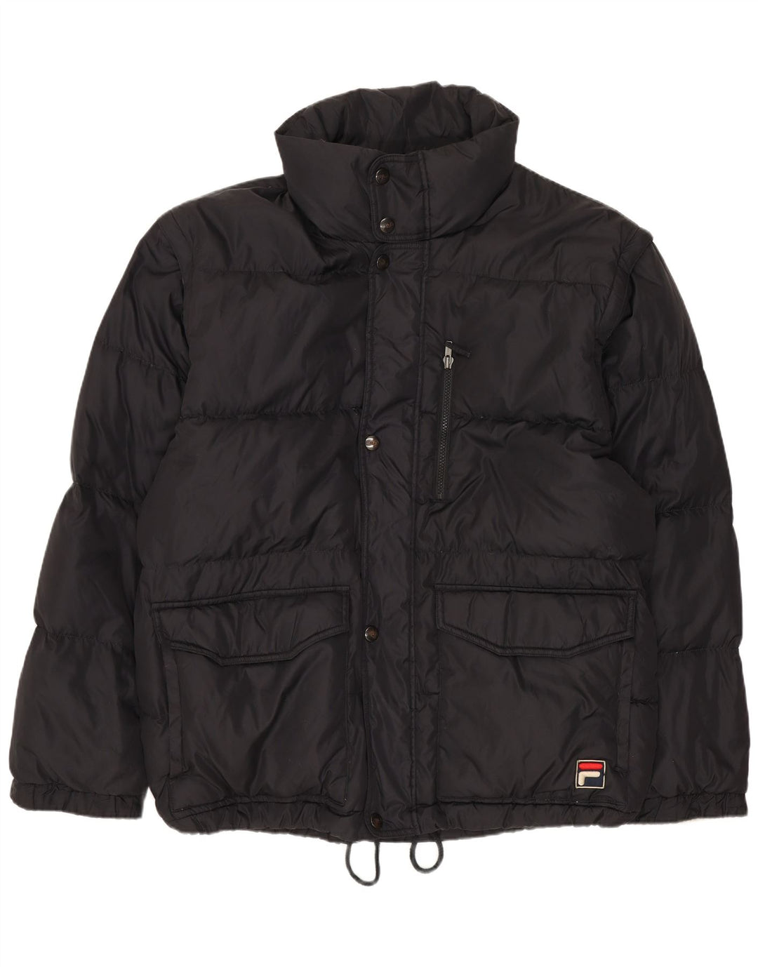 Fila Herren Wattierte Jacke IT 52 XL Schwarz Polyamid