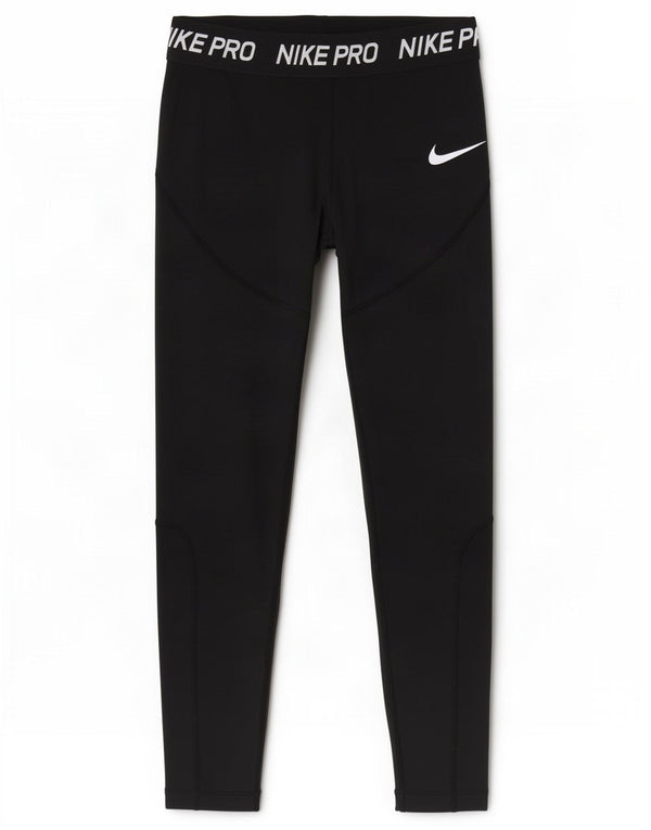 Nike Dri Fit Grafik-Leggings für Mädchen, 8–9 Jahre, Größe S, Schwarz