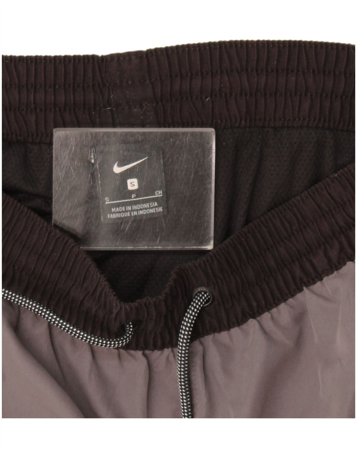 Nike Damen Graphic Sport Shorts UK 10 Small Grau Farbblock