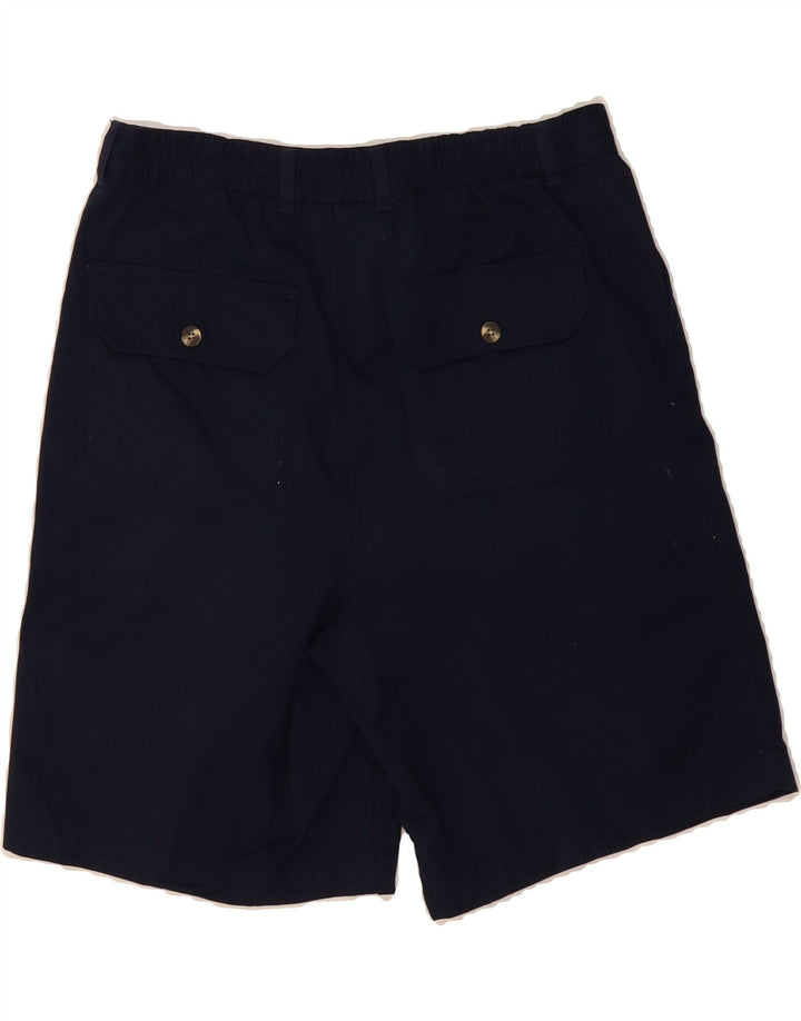 PURITAN Mens Pegged Chino Shorts W34 Large  Navy Blue Polyester Vintage Puritan and Second-Hand Puritan from Messina Hembry 