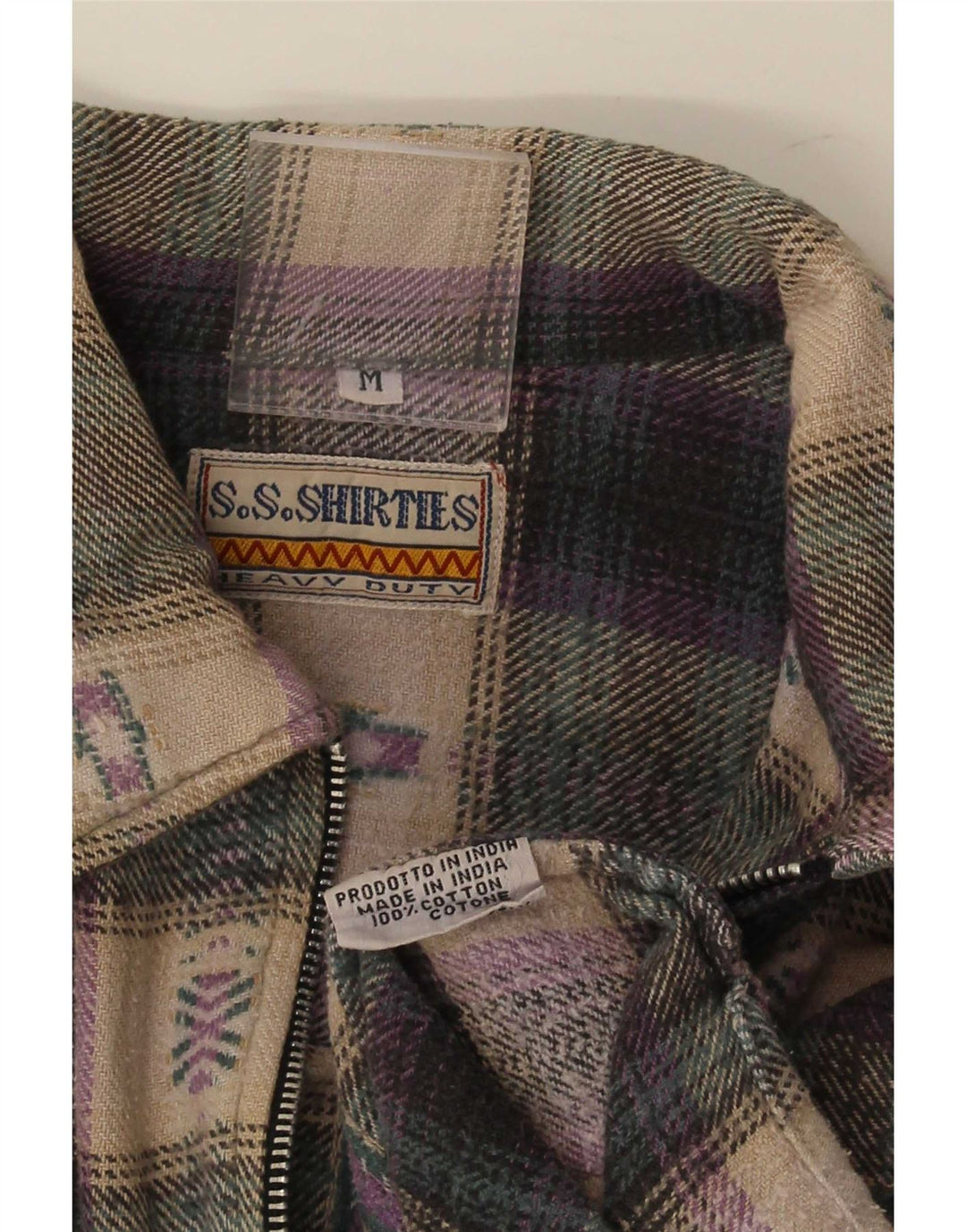 S.S.Shirties Herren-Flanellhemd mit lockerer Passform, mittelgroß, mehrfarbig kariert