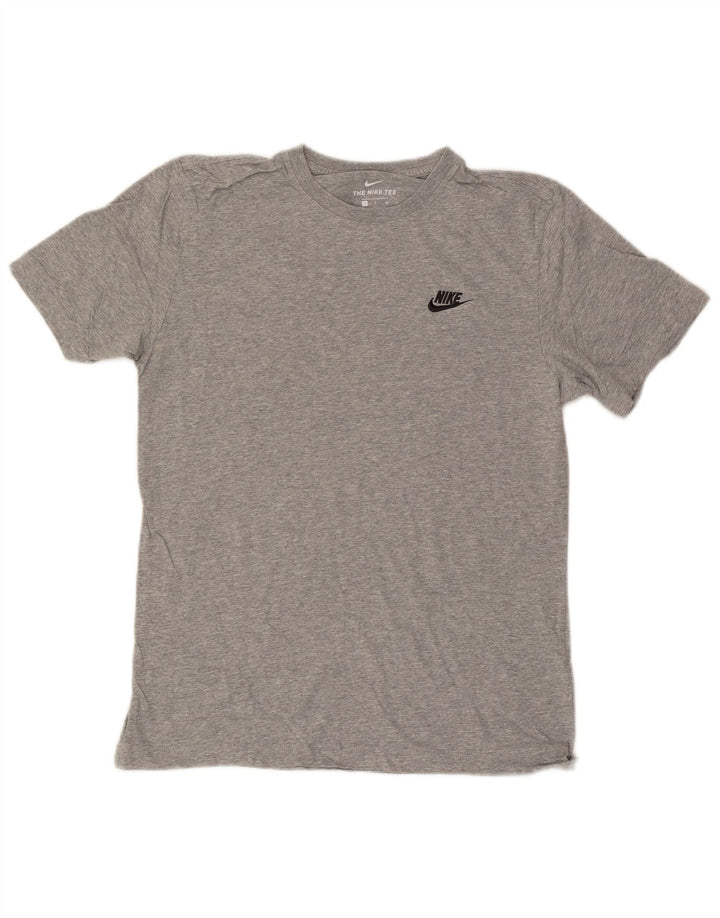 Nike Herren T-Shirt Top Small Grau gefleckte Baumwolle
