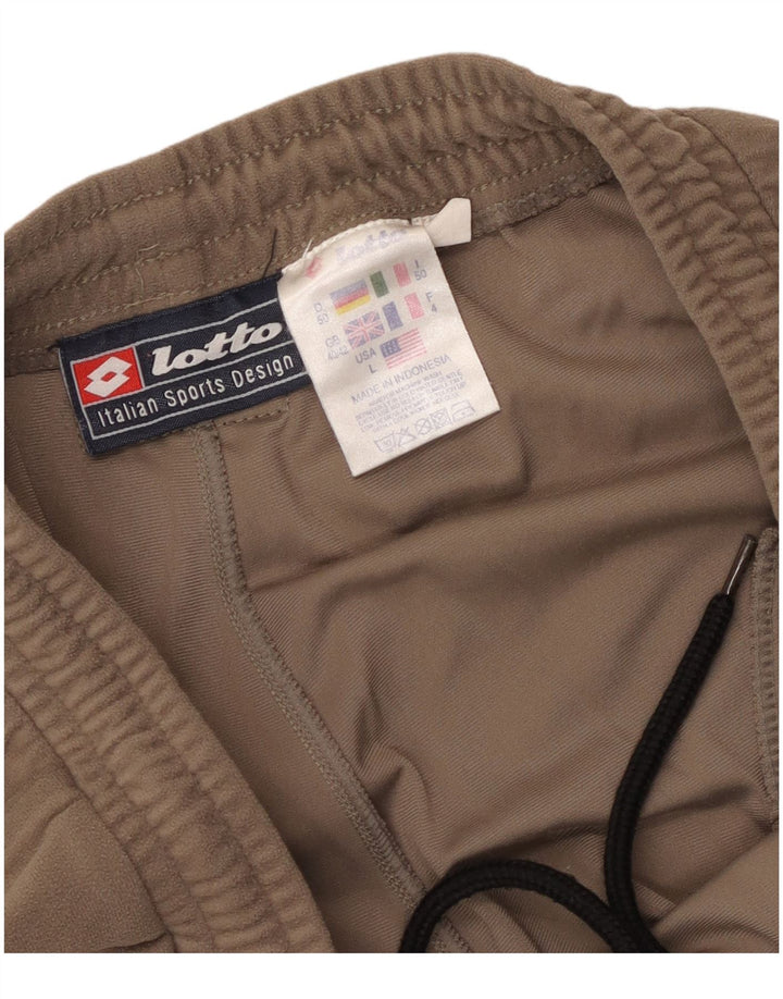 Lotto Herren-Trainingshose, UK 40/42, mittelbraunes Polyester
