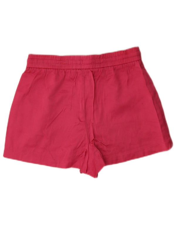 Zara Damen-Hotpants mit hoher Taille, XS, W25, rosa Viskose