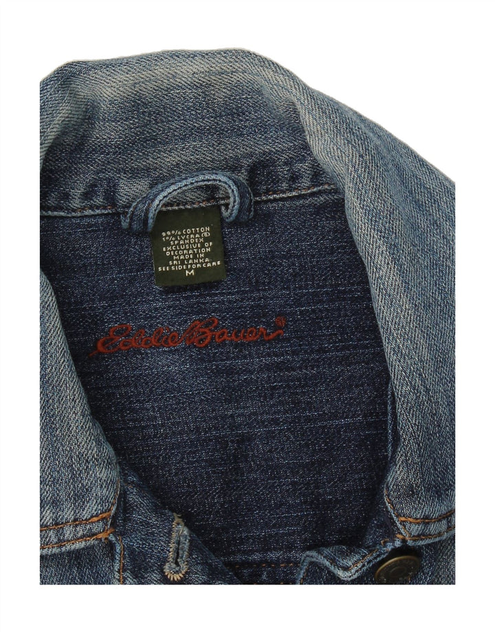 EDDIE BAUER Womens Denim Gilet UK 14 Medium Blue Cotton Vintage Eddie Bauer and Second-Hand Eddie Bauer from Messina Hembry 