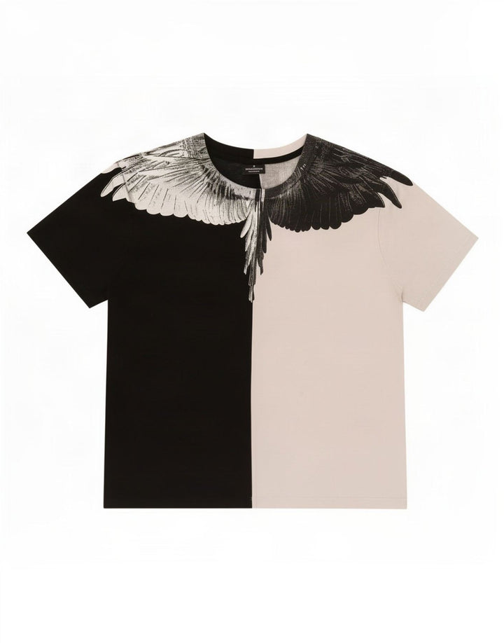 Marcelo Burlon Herren-T-Shirt mit Grafik, mittelgroß, Schwarz, Farbblock
