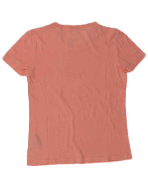 Adidas Damen Grafik T-Shirt Top UK 8/10 Small Rosa Baumwolle