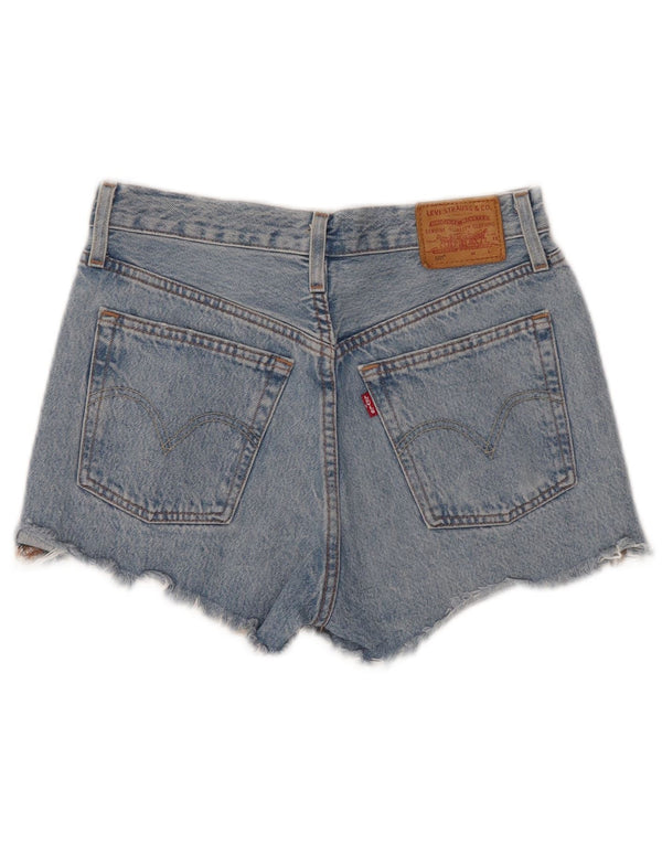 Levi's Damen 501 Distressed Denim Shorts W25 XS Blaue Baumwolle