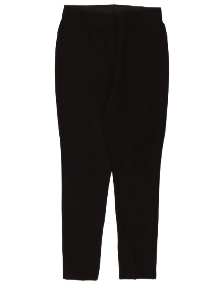 ZARA Damen Slim Chino-Hose W34 L28 Schwarz