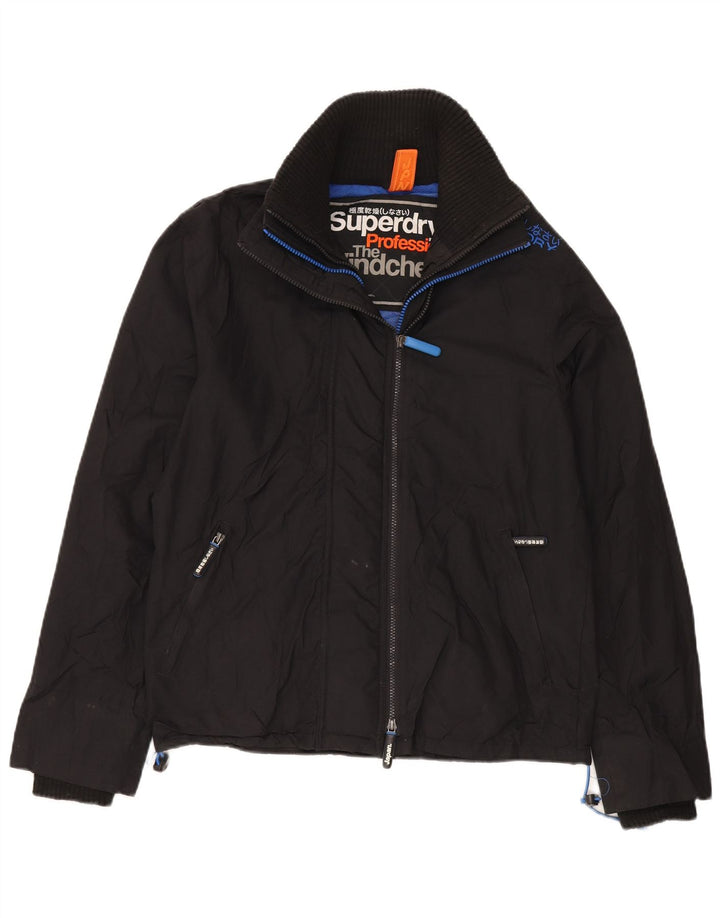 Superdry Herren The Windcheater Windjacke Mittelschwarzes Nylon