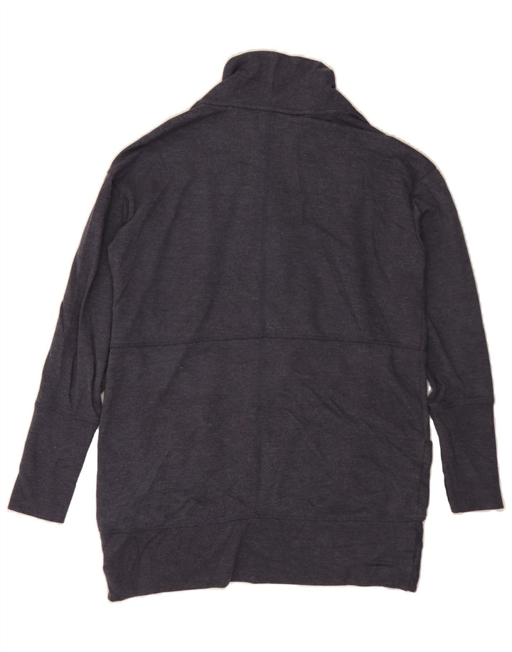 EDDIE BAUER Womens Longline Cardigan Top UK 14 Medium Navy Blue Cotton Vintage Eddie Bauer and Second-Hand Eddie Bauer from Messina Hembry 