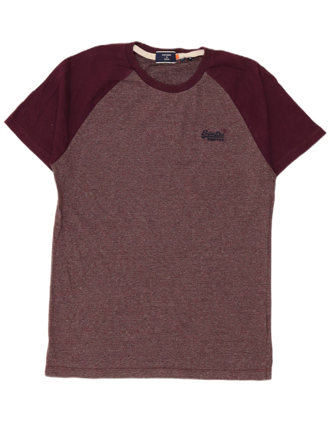 Superdry Herren T-Shirt-Oberteil aus Baumwolle in mittlerer Burgunderfarbe