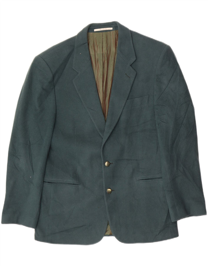 Camel Active Herren-Blazer mit 2 Knöpfen, IT 50, große grüne Wolle